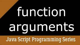 Java script function arguments