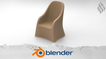 Blender Tutorial - How To Model a Wicker Chair (Tissue Modifier)