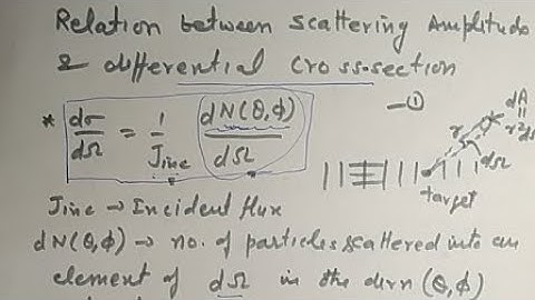Scattering Amplitude And Differential Cross Section
