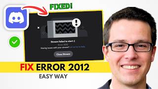 Discord Error 2012 Fixed | Can't Stream? Try This
