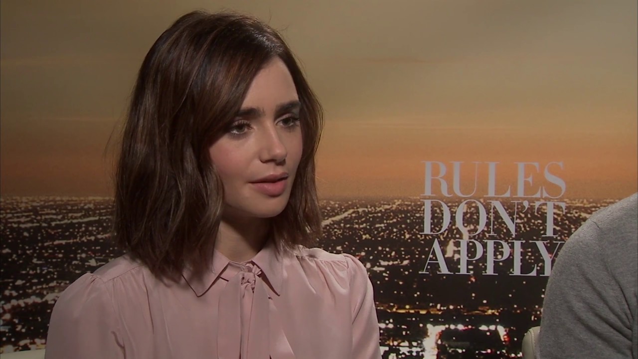 Showbiz Shelly Interviews Rules Don't Apply Cast Lily Collins and Alden Ehrenreich