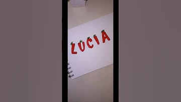 Strawberry Calligraphy|Fruit handlettering|Name request #shorts #handletter #calligraphy #strawberry