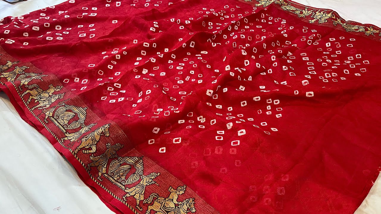 😍करवा चौथ की यह जयपुरी साड़ियां दिल छू लेगी |🔥Latest Jaipuri Saree Collection 2024