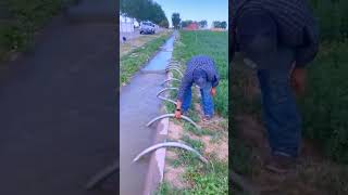 Smart Farmer Innovation, Techniques for Making Rice Field Irrigation Systems #farming #shorts