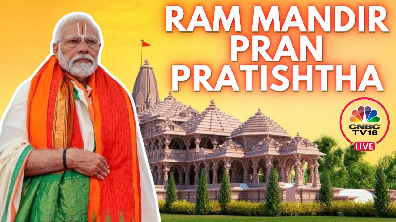 Ram Temple Consecration Ceremony LIVE | PM Modi Reaches Ayodhya | Pran ...