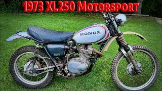 Awaking the 1973 XL250 Motosport from its 30 year slumber