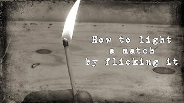 Light a Match With Fingers