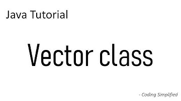 Java Vector Class | How to use Vector class in Java