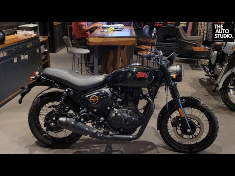 Royal Enfield Hunter retro Black | Detailed Review | The Auto Studio ...