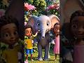 Elephant fun with kids #kidssongs #cartoon #hindirhymes #cartoonsong #ytshorts