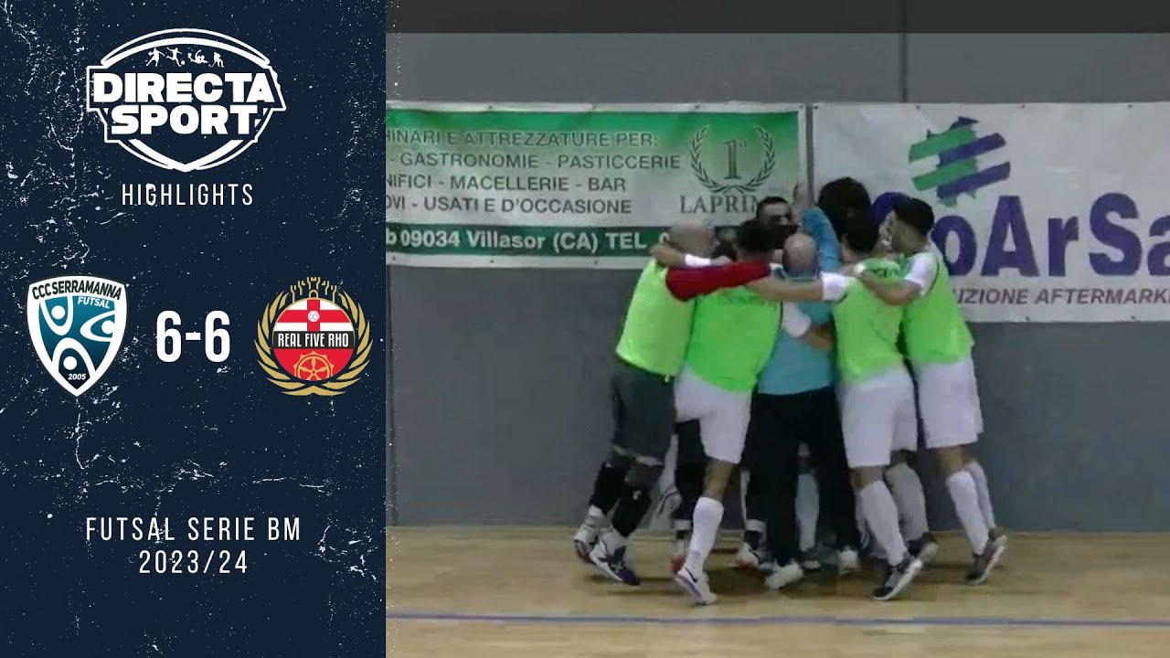 Futsal BM - CCC Serramanna-Real Five Rho 6-6 (Highlights)