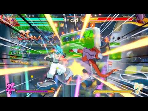 DBFZ Relaxing Vegito Combo scraps... He was HYPER DIMENSION comfy, So I took it personal