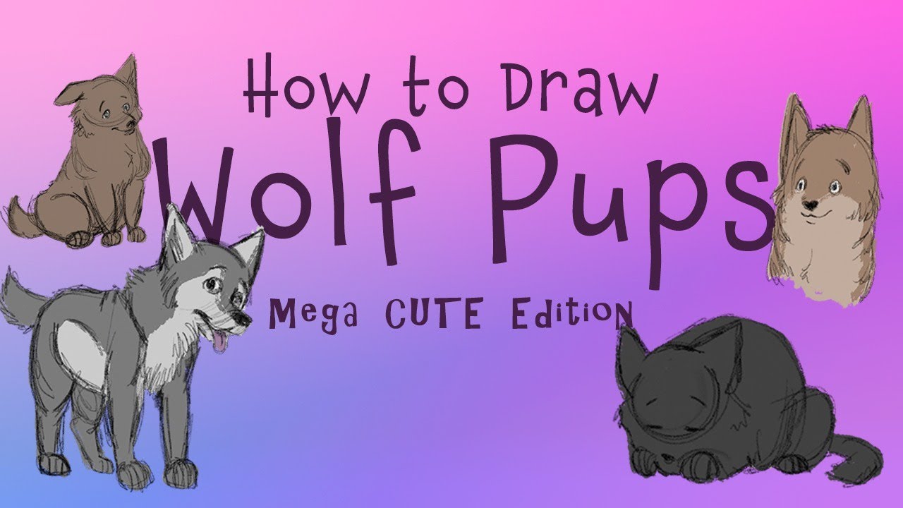 how to draw an anime wolf pup step by step