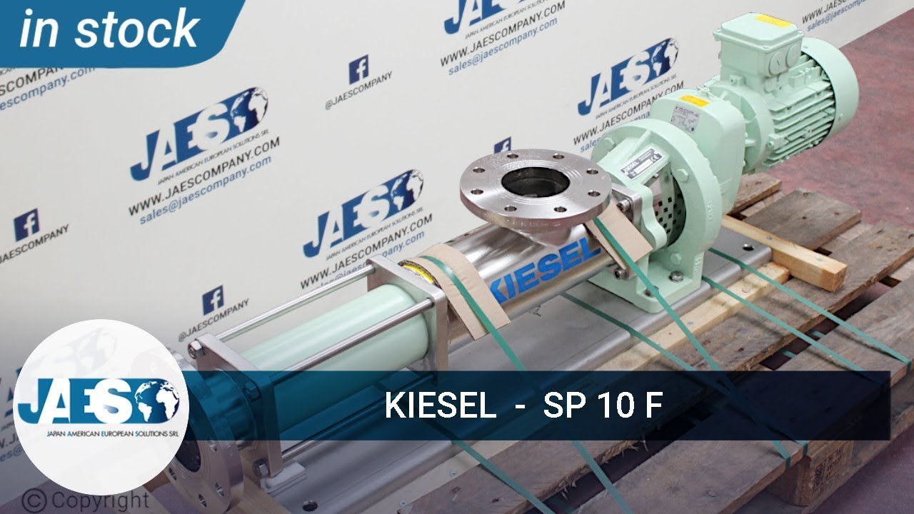 KIESEL SP 10 F (IN STOCK) Progressive cavity pump - Pompa a vite eccentrica