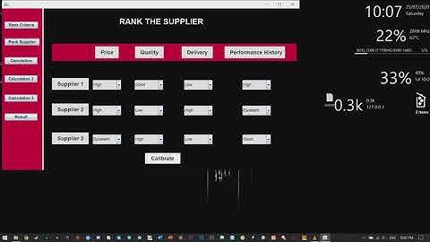 Supplier Selection for Contractors Using Fuzzy TOPSIS Algorithm
