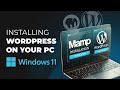 How to Install WordPress and Build a Website on Your Windows 11 PC | MAMP Local Hosting Setup 2025