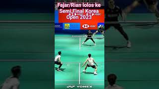 Fajar/Rian Ke Semi Final Korea Open 2023 Tumbangkan Goh/Izudin Juara US Open 2023