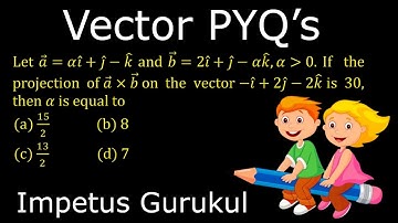 Let a ⃗=αi ̂+j ̂-k ̂ and b ⃗=2i ̂+j ̂-αk ̂,α greater than 0. If the projection of a ⃗×b ⃗ on the