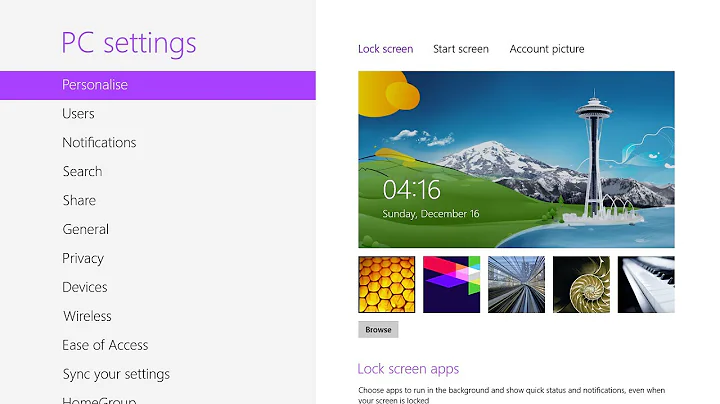 Fix Lock Screen and User Account Picture Problem in Windows 8