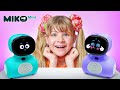 Diana e Roma brincam com o Miko Mini – o robô inteligente para crianças!