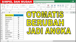 Cara Merubah Nama Bulan Menjadi Angka di Excel