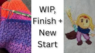 Craft Vlog: Cross Stitch Finish, a Sentimental Start &amp; Crochet WIP