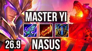 MASTER YI vs NASUS (TOP) | KR Master | 26.9