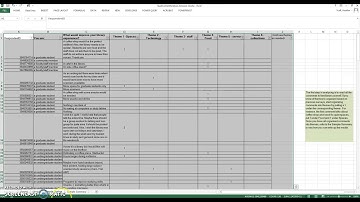 Kwalitatieve analyse met behulp van Excel