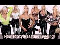 How to Style Leather Leggings For a Night Out | Clubbing Outfit Ideas ft. PLT, Missguided, Shein