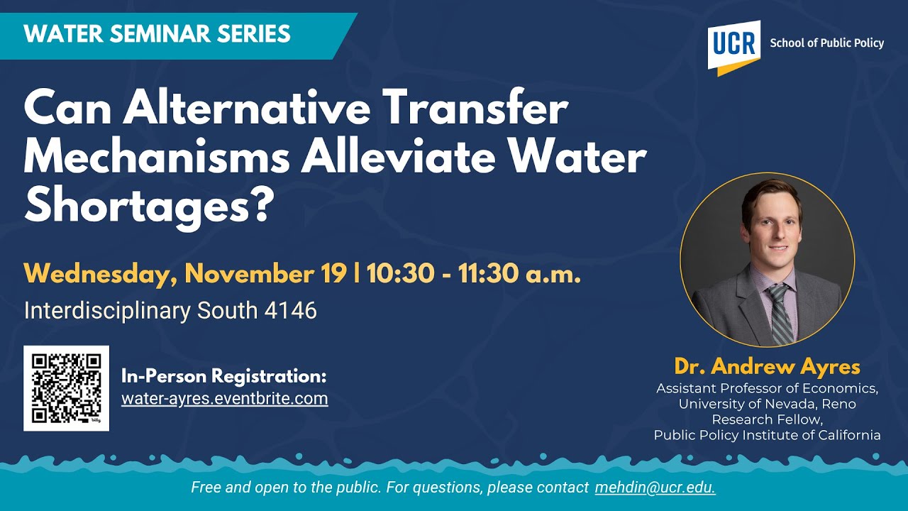 Alternative Transfer Methods Can Alternative Transfer Mechanisms Alleviate Water Shortages? - YouTube