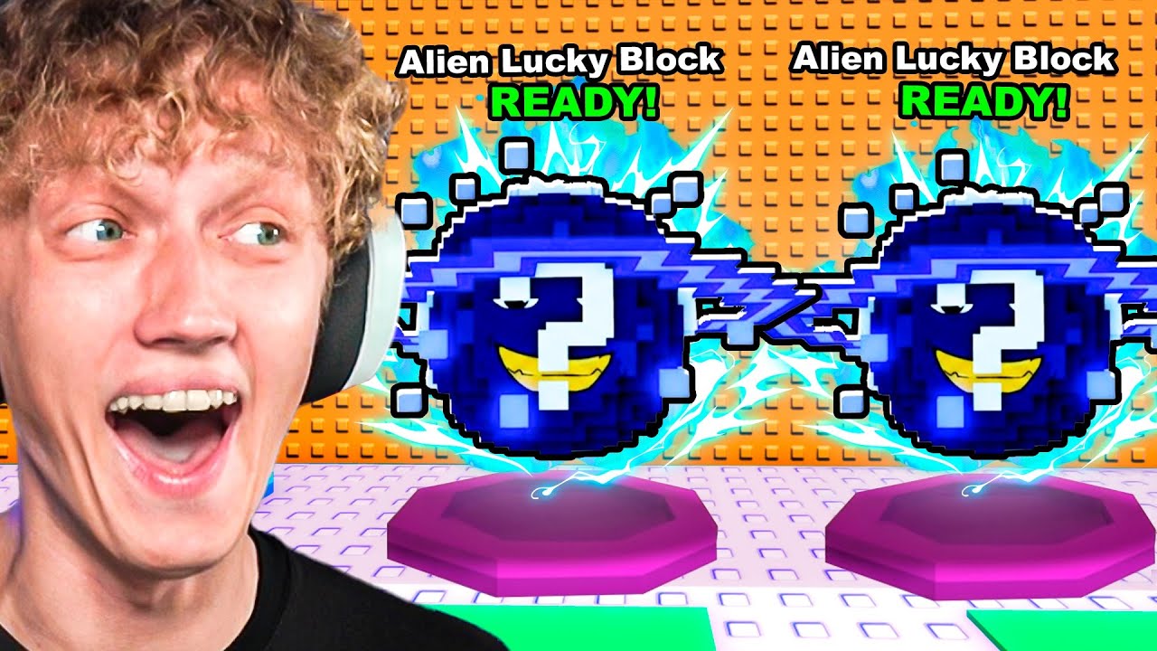 I Opened 100 ALIEN LUCKY BLOCKS in Escape Tsunami for Brainrots!