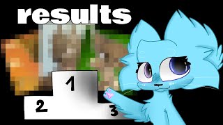 RESULTS FROM MY DRAWING CONTEST • (Deni contest)