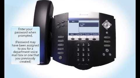 Polycom IP550 User Guide - Accessing Voice Mail