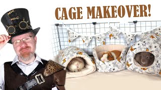 GUINEA PIG CAGE MAKEOVER  Steampunk Edition