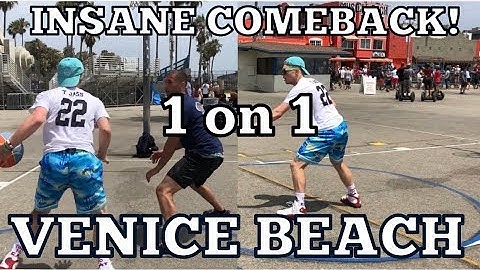 INSANE COMEBACK! 1v1 against random guy at Venice Beach!!