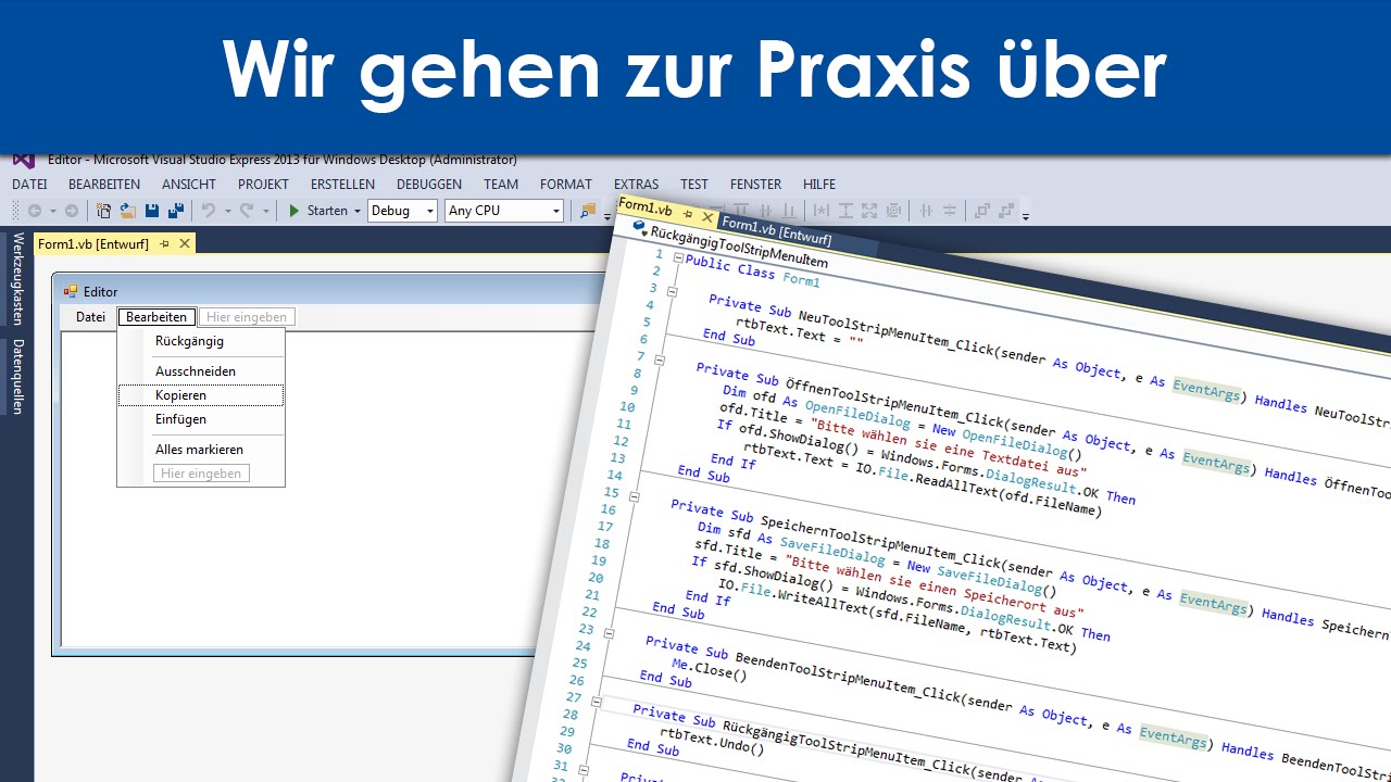Visual Basic Lernen Anfänger Visual Basic Lernen Anfänger