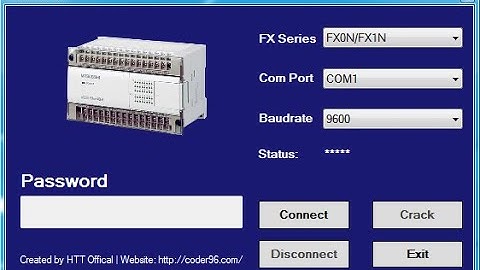 Unlock password PLC Mitsubishi FX Series | Read password PLC FX