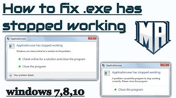 How to fix .exe has stopped working | appcrash solved win 7, 8, 10 |