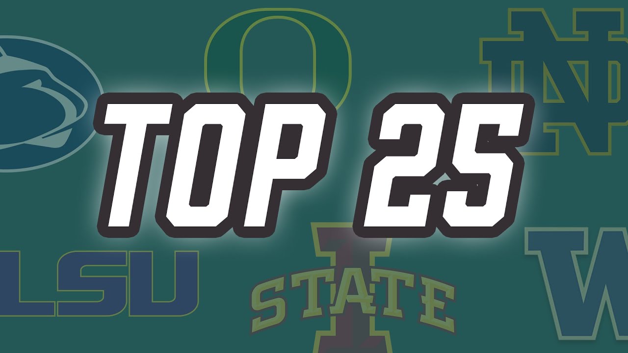 Who Is In The College Football Bros' Top 25? Win Big Sports