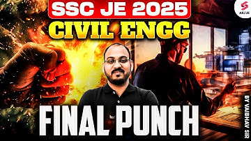 SSC JE Civil Classes | SSC JE Civil Engineering Mock Test for Complete Revision | Vaibhav Sir