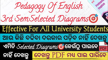 Andhra B.Ed 3rd Semester Pedagogy of English Selected Diagrams For All University Students | Diagram