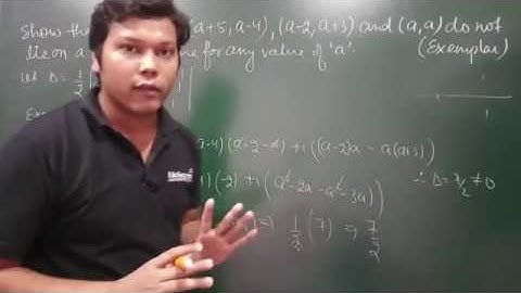 83. Determinants - Applications of Determinants in Coordinate Geometry - Example#4