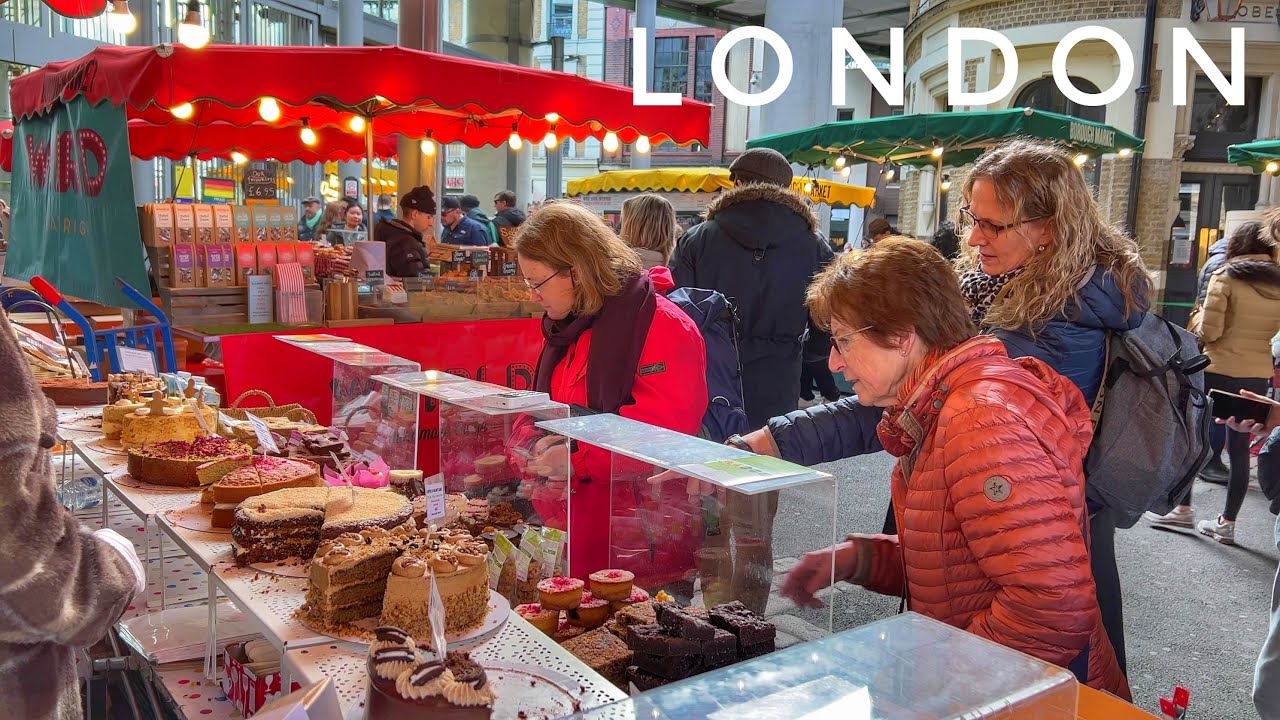 London City Walk | Walking the World Famous London Borough Market | London City Walk 4K HDR