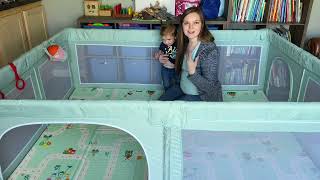Review of Amictoy Baby Playpen with Mat, Large Play Pen for Babies and Toddlers