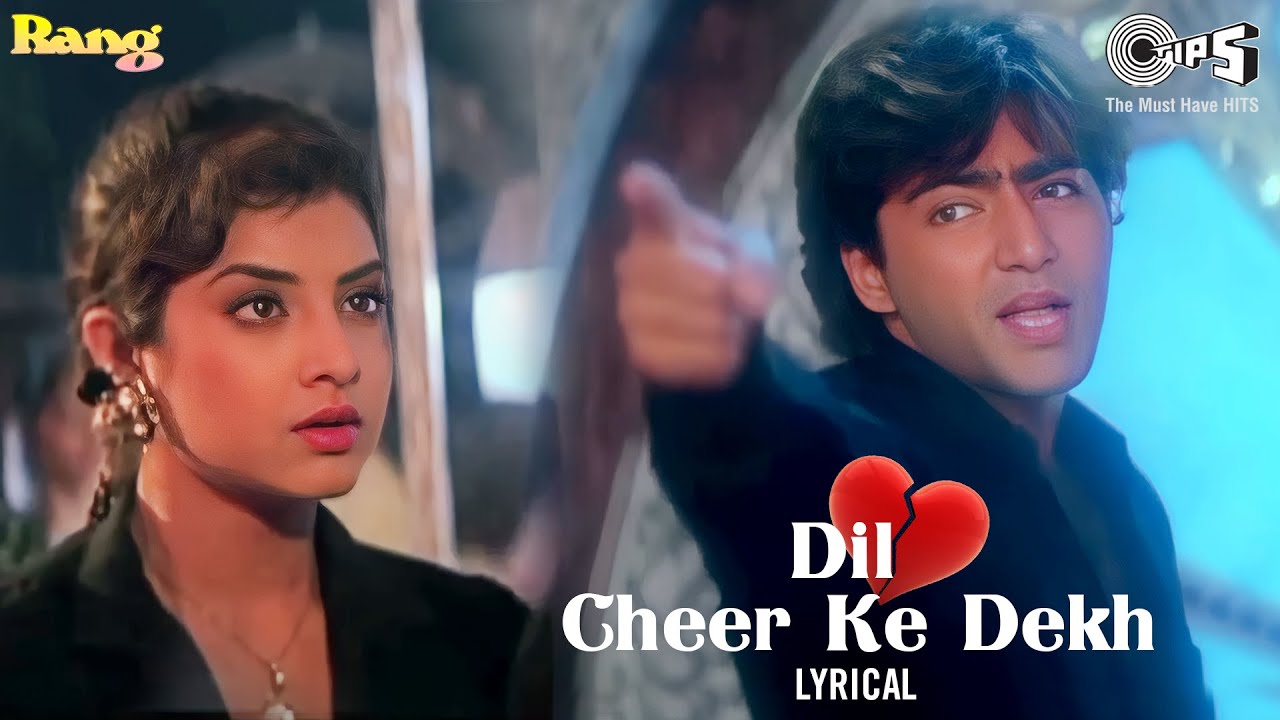 Dil Cheer Ke Dekh Tera Hi Naam Hoga   Lyrical  Rang  Divya Bharti  Kumar Sanu  90s Hits Song