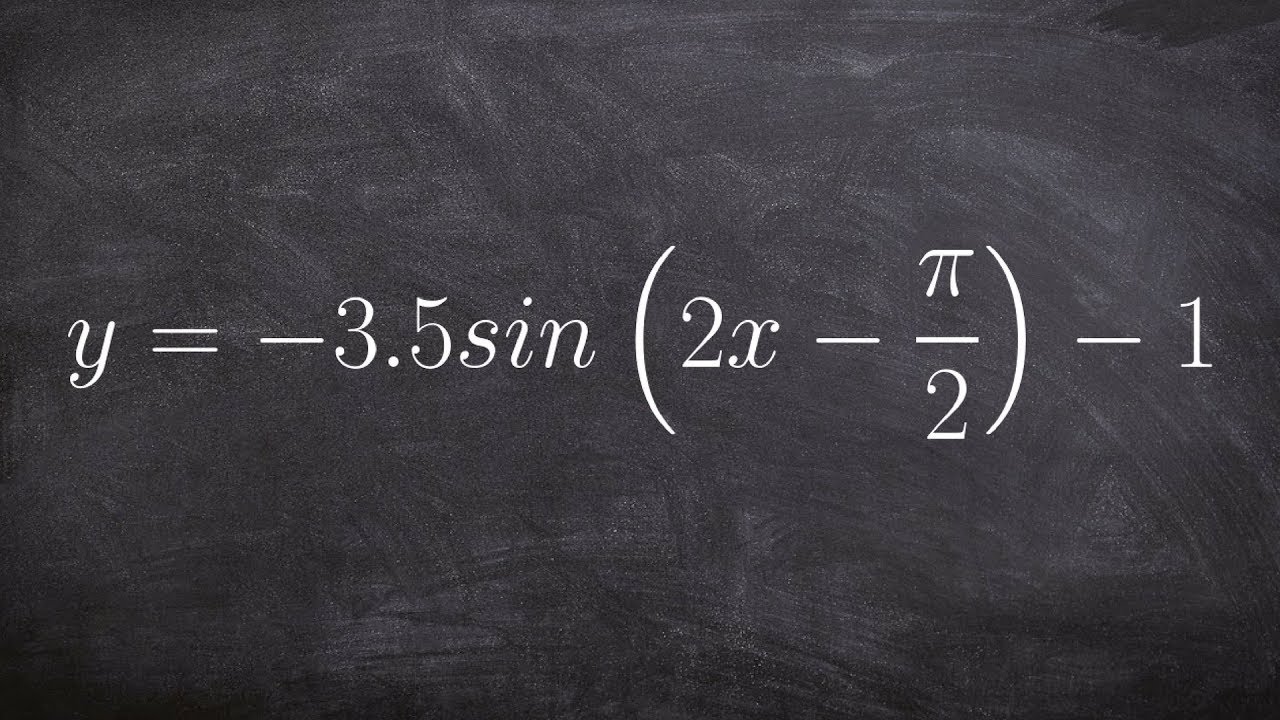 How To Find The Amplitude Period And Phase Shift Of Sine