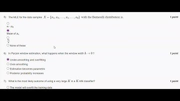 Machine Learning and Deep Learning - Fundamentals and Applications Week 3 Assignment Answers