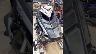 Arctic cat engine swapped rmk800 with side dump exhaust I fabricated #snowmobiles #arcticcat #rmk800