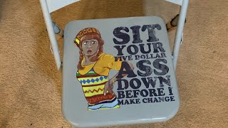 Dtf Print On Metal Chair