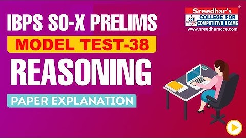 IBPS SO 2020 PRELIMS MOCK TEST NO-38 REASONING | PRACTICE SET WITH IMPORTANT QUESTIONS